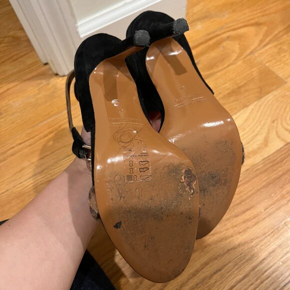 & Other Stories Suede and Calfhair Leopard Sandals - Picture 4 of 4